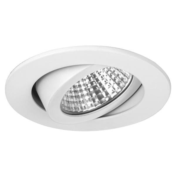 BRUMBERG LED-Einbaustrahler 350 mA, 6 W, 38°, 3000 K, rund, schwenkbar, weiss, IP65 BRUMBERG LED-Einbaustrahler 350 mA, 6 W, 38°, 3000 K, rund, schwenkbar, weiss, IP65